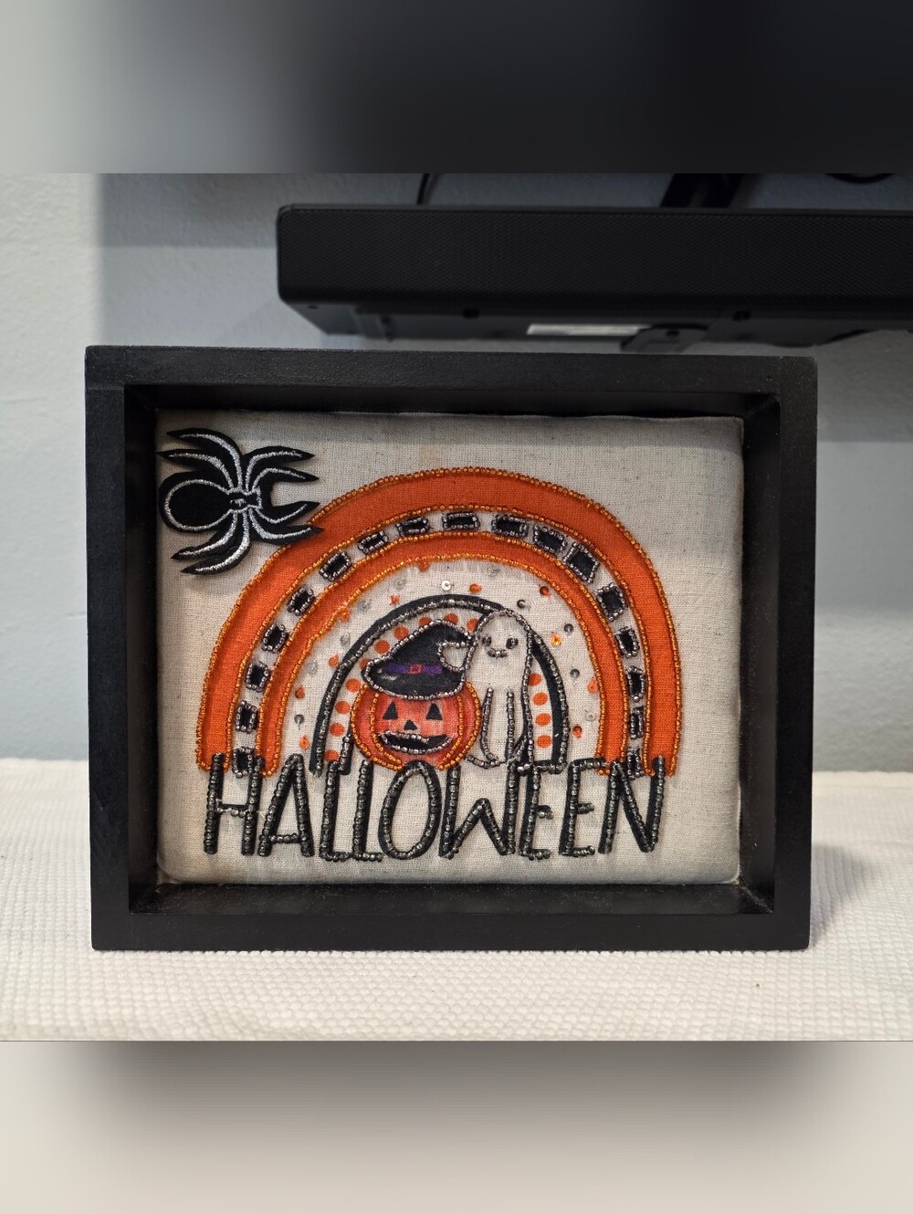 Halloween Embroidered Frame Decor